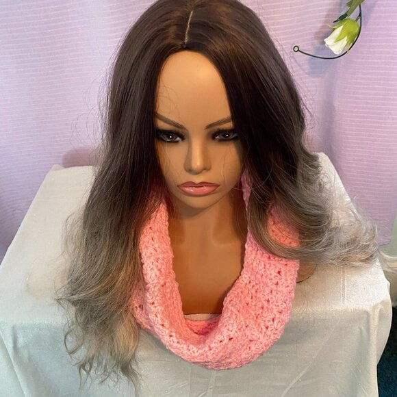 NWT Loretta Ann Creations Gorgeous Pink Cowl Scarf - Picture 8 of 8